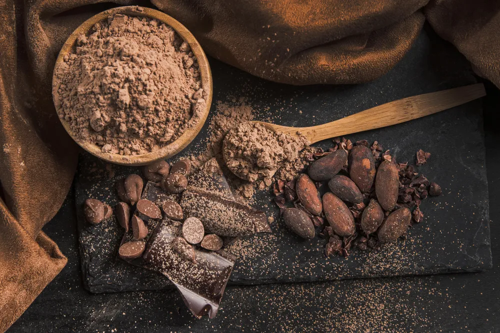 cena saludable con cacao
