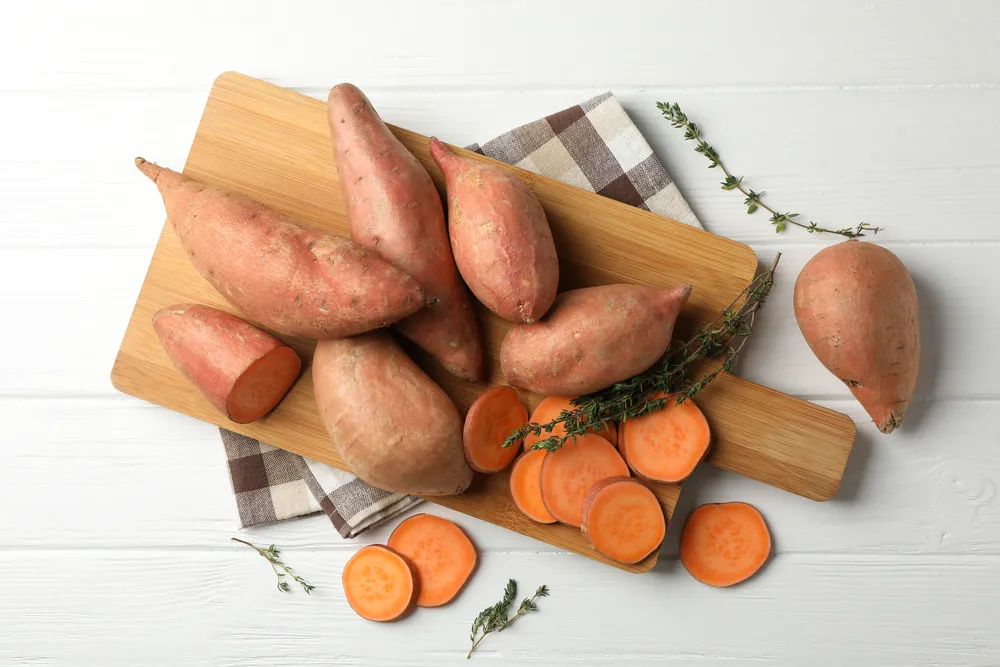 cena saludable con batatas