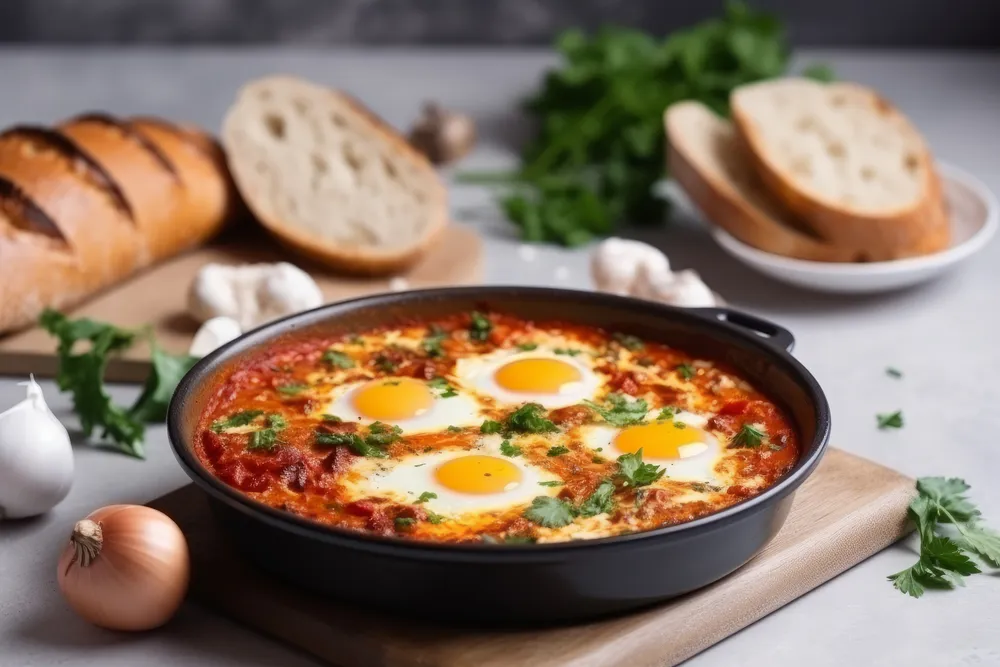 shakshuka para un desayuno saludable