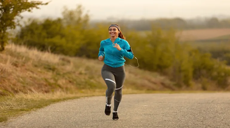 mujer corriendo